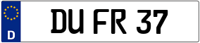 Truck License Plate